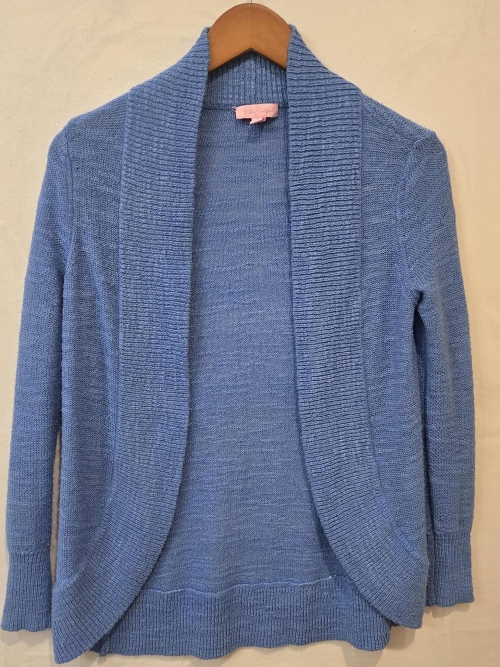 Lilly Pulitzer Amalie Cardigan Blue Open-Front Size XS